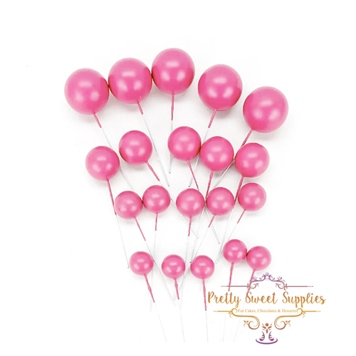 Decorative Cake Balls HOT PINK - 20 pack