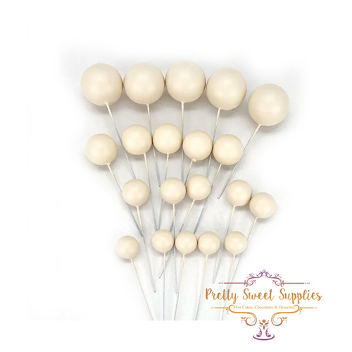 Decorative Cake Balls SAND - 20 pack