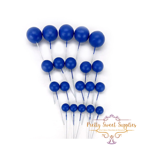 Decorative Cake Balls ROYAL BLUE - 20 pack