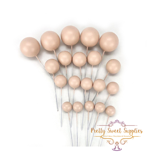 Decorative Cake Balls NUDE - 20 pack