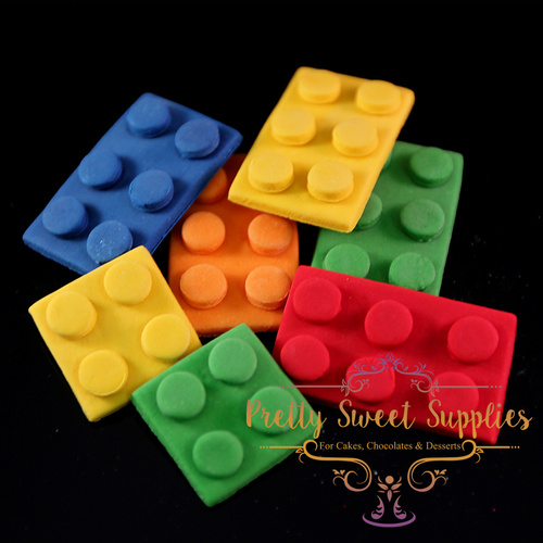 LEGO Large Edible Sugar Toppers (Pack of 7)