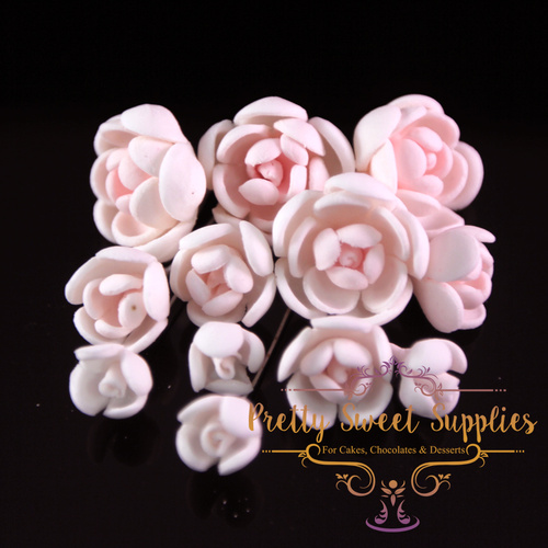 JASMINE Baby Pink Bunch Sugar Flowers (Set of 12)