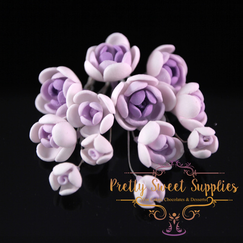 JASMINE Lavender Bunch Sugar Flowers (Set of 12)