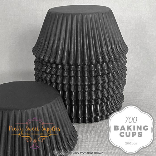 Baking Cups BLACK 700 (200pc)