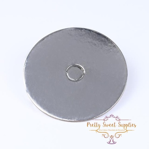 CARDBOARD PERFORATED Silver Cake Board Round - 12"